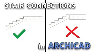 Stair Connections in Archicad Tutorial [upl. by Nailliw]