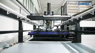 Gweike laser cutting machine with autoloading unloading with tower storage3015GAS [upl. by Alysia]