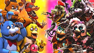 SFM FNaF Lethal Animatronics vs FNAF Movie [upl. by Norina]