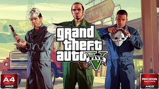 Grand Theft Auto V Gameplay  AMD A4 6300 R7 250 720p [upl. by Nnylharas]