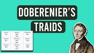 Dobereiners triad in Hindi [upl. by Brenk]