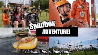 TRAVEL SANDBOX ADVENTURE AT ALVIERA PORAC PAMPANGA giant swing free fall splash tub [upl. by Paulsen]