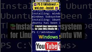 Install Linux Subsystem for Linux WSL Ubuntu VM [upl. by Lundin214]