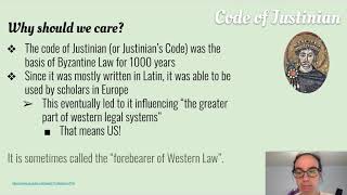 Code Of Justinian [upl. by Einapets155]