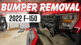 2022 Ford F150 Bumper removal [upl. by Ahsekin]