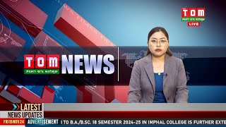 LIVE  TOM TV 800 PM MANIPURI NEWS 15 NOV 2024 [upl. by Anahc349]