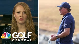 PGA golfers react to Phil Mickelsons comments on Super Golf League  Golf Central  Golf Channel [upl. by Yekram]