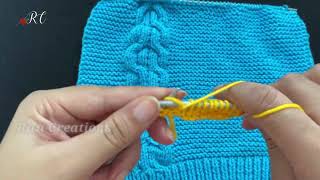 Knitting Cable Design for Sweater Pullover केबल डिजाईन  स्वेटर की बुनाई [upl. by Nerraw482]