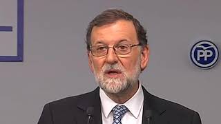 Rajoy se marcha quotEs lo mejor para el PP para mí y para Españaquot [upl. by Winfield]