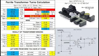 Instructions on how to calculate and wind pulse transformers without using any software [upl. by Dnomsed]