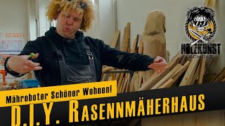 DIY Rasenmähergarage für den Robo  Holzkunst Scholz offiziell [upl. by Thant]