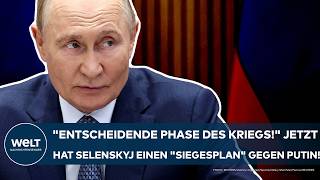 UKRAINEKRIEG quotEntscheidende Phasequot Selenskyj jubelt Jetzt hat er einen quotSiegesplanquot gegen Putin [upl. by Anurb603]