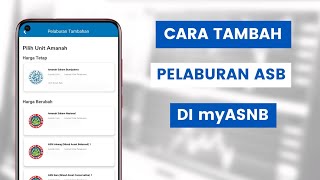 Cara Beli Atau Tambah Wang Dana Pelaburan ASB ASN Secara Online Guna Telefon Di Aplikasi myASNB [upl. by Agni]