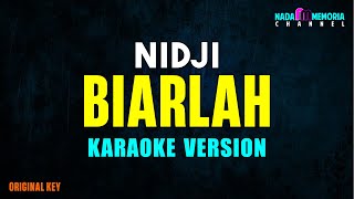 Nidji  Biarlah Karaoke Version [upl. by Rodgers]