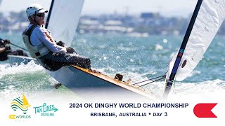 Highlights from Day 3 of the 2024 Tan Lines OK Dinghy World Championship [upl. by Phail683]