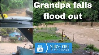 Grandpa falls flood out Lot of rain in Trinityville district [upl. by Killian]