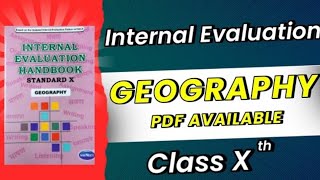 2023 Internal Evaluation Handbook Std 10 GEOGRAPHY  All Easy Answers  Best HANDWRITING [upl. by Ymmac]