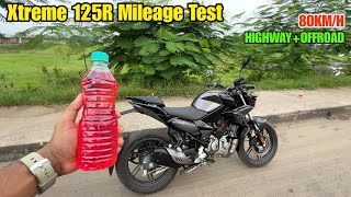 Hero Xtreme 125R Mileage Test  Xtreme 125R Update Model Mileage Test [upl. by Rudelson609]