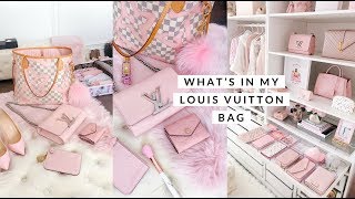 WHATS IN MY LOUIS VUITTON BAG TRAVEL ACCESSORIES✈️ [upl. by Iives332]