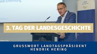 Grußwort Landtagspräsident  Tag der Landesgeschichte RLP [upl. by Earahc]