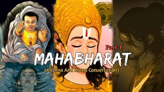 ✴️Mahabharat Part1🚩 Krishna And Karna Conversation ⚡  themightyhindu [upl. by Afrikah]