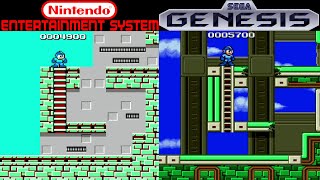 All NES Vs Genesis Games Compared Side By Side [upl. by Orpah952]