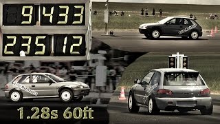 978HP Mitsubishi Colt AWD 943s  235kmh [upl. by Miguel219]