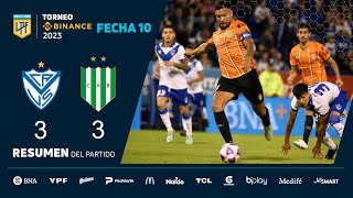 TorneoBinance 2023  Fecha 10  resumen de Vélez  Banfield [upl. by Fein]