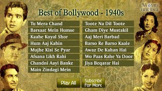 LIVE  Best Of Bollywood  1940  Old Hindi Songs  Jukebox [upl. by Odilo]