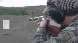 Dad zeroing his Henry H001  Marbles Tang Sight Pt 2 [upl. by Weinert846]