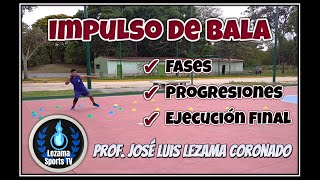 Impulso de bala  Fases progresiones y ejecución final  Deportes  Educación Física [upl. by Meeka]