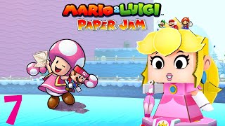 Mario amp Luigi Paper Jam Part 7  A Peachy Mountain Climb [upl. by Nanerb]