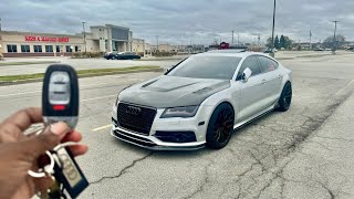 Morning Coffee Run In 700WHP Audi S7 POV DRIVE [upl. by Skiest612]