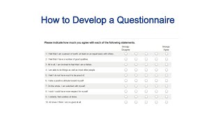 How to develop a questionnaire  Survey  Research Instrument  Suhail Aamir [upl. by Ellerol]