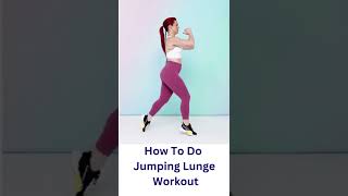 How To Do Jumping Lunge Workout  how to leg workout  Lunges  Squat [upl. by Arela473]