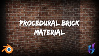 Blender Brick Wall Material  Blender Tuğla Duvar Materyali [upl. by Amye861]