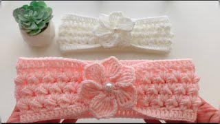 Diadema fácil tejida a crochet PATRÓN DE CROCHET [upl. by Ert]