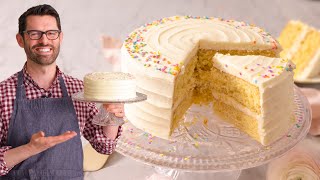 The Most AMAZING Vanilla Cake Recipe [upl. by Mikah]