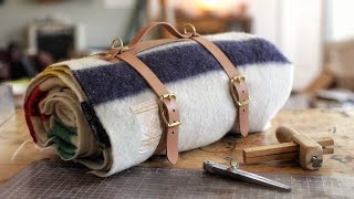 How To Make A Leather Blanket Roll Super Easy [upl. by Heyes]