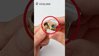 How to fit an F connector to a coax cableshorts Fconnector coaxialcable wallplate hometheater [upl. by Eentruoc592]