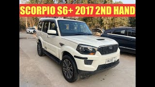 MAHINDRA SCORPIO 2017 S6 SECOND HAND SCORPIO USED CARS IN DELHI NCR SCORPIO SALE FIRST OWNER CAR [upl. by Yordan]