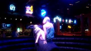 Riding the mechanical bull at Gilleys Las Vegas [upl. by Ttoille209]