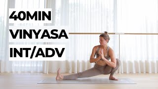 40 Min IntermediateAdvanced Vinyasa Flow [upl. by Aran]