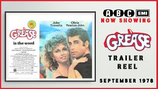 GREASE September 1978 ABC Cinema Trailer Reel  Home Cinema [upl. by Caitrin110]