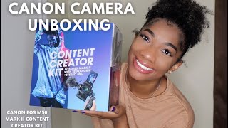 CANON EOS M50 MARK II CONTENT CREATOR KIT UNBOXING [upl. by Corsiglia]