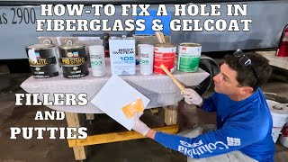 HOWTO CHOOSE THE BEST FILLERS TO FIX HOLES IN FIBERGLASSGELCOAT [upl. by Gamali]