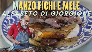 M COME MANZO ARROSTO CON FICHI E MELE  Alfabeto di Giorgione [upl. by Wehrle]