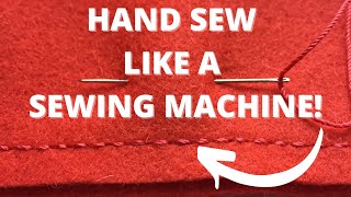 Hand Sewing Tutorial RIGHT HANDED Backstitching [upl. by Behrens]