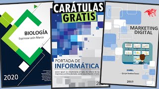 CARÁTULAS GRATIS EN WORD  CÓMO HACER PORTADAS EN WORD TUTORIAL FÁCIL Y RÁPIDO [upl. by Meilen948]