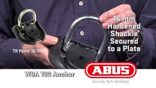 ABUS WBA 100 GRANIT WALLFLOOR ANCHOR Operational Demo [upl. by Donia]